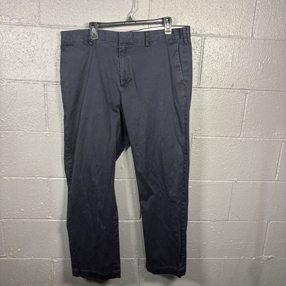 Banana Republic Emerson Chino Mens 38x32 Navy Blue Straight Leg Pants